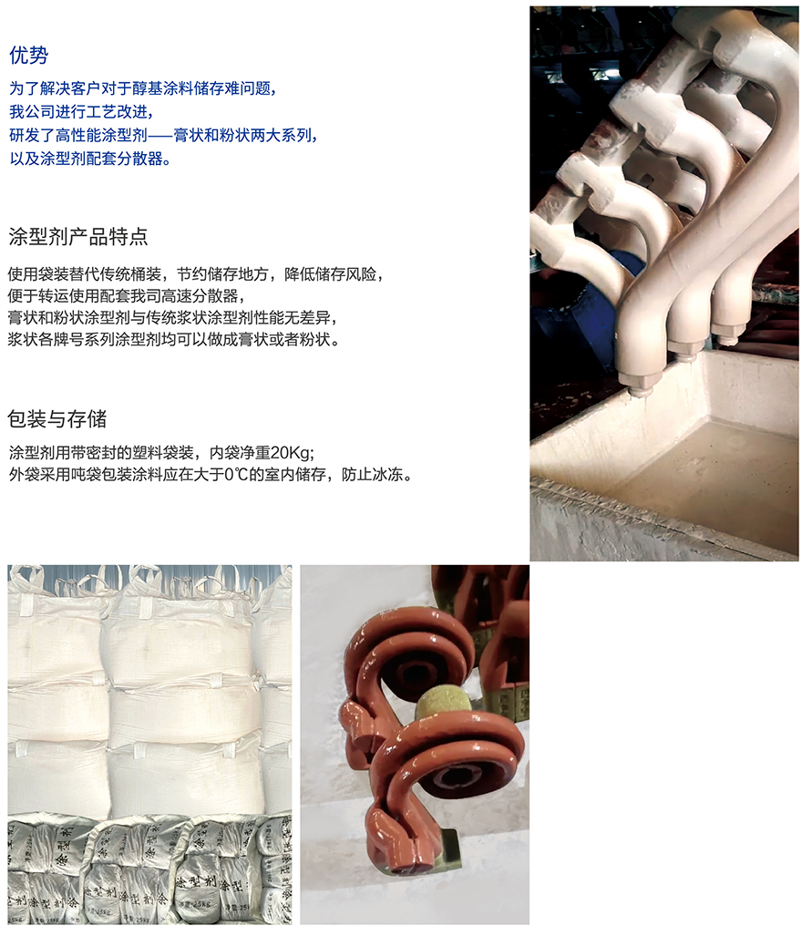 膏狀、粉狀涂型劑